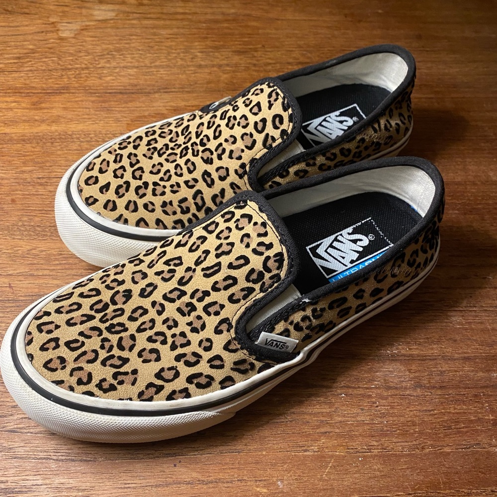 LEOPARD PRINT VANS (Very clean, only worn one time. No stains or rips.)